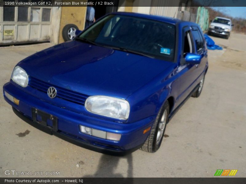 Porcelain Blue Metallic / K2 Black 1998 Volkswagen Golf K2