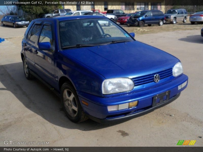 Porcelain Blue Metallic / K2 Black 1998 Volkswagen Golf K2