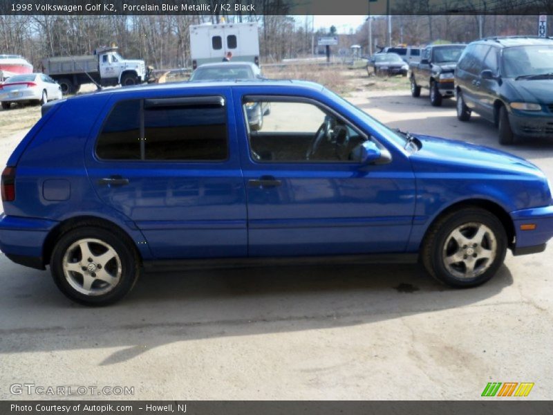 Porcelain Blue Metallic / K2 Black 1998 Volkswagen Golf K2
