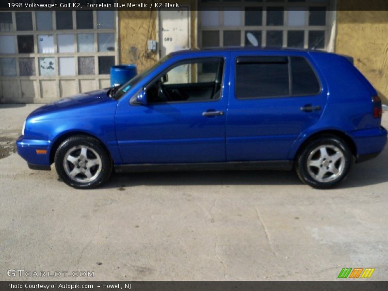 Porcelain Blue Metallic / K2 Black 1998 Volkswagen Golf K2