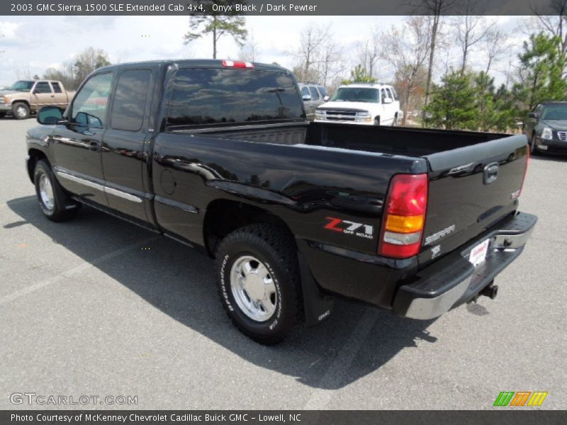 Onyx Black / Dark Pewter 2003 GMC Sierra 1500 SLE Extended Cab 4x4