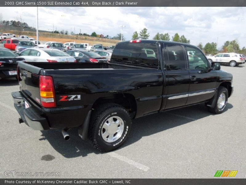 Onyx Black / Dark Pewter 2003 GMC Sierra 1500 SLE Extended Cab 4x4