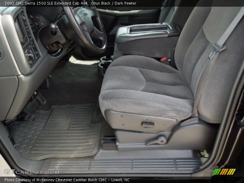 Onyx Black / Dark Pewter 2003 GMC Sierra 1500 SLE Extended Cab 4x4