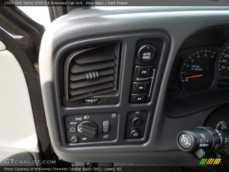 Onyx Black / Dark Pewter 2003 GMC Sierra 1500 SLE Extended Cab 4x4