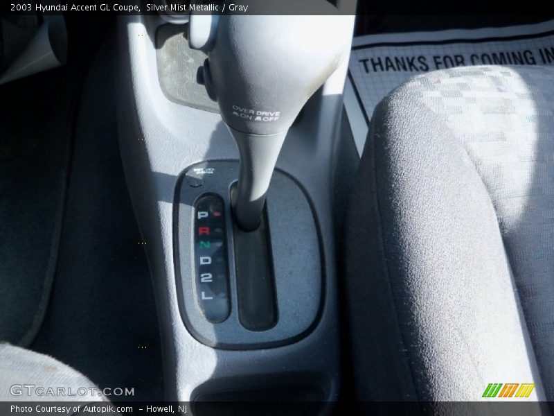 Silver Mist Metallic / Gray 2003 Hyundai Accent GL Coupe