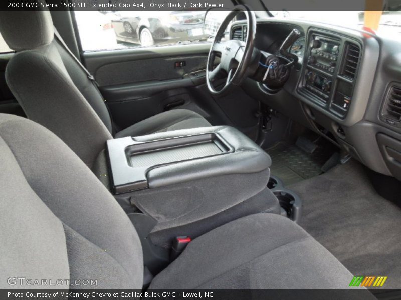 Onyx Black / Dark Pewter 2003 GMC Sierra 1500 SLE Extended Cab 4x4