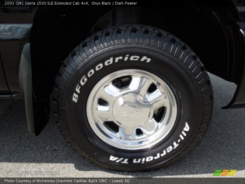 Onyx Black / Dark Pewter 2003 GMC Sierra 1500 SLE Extended Cab 4x4