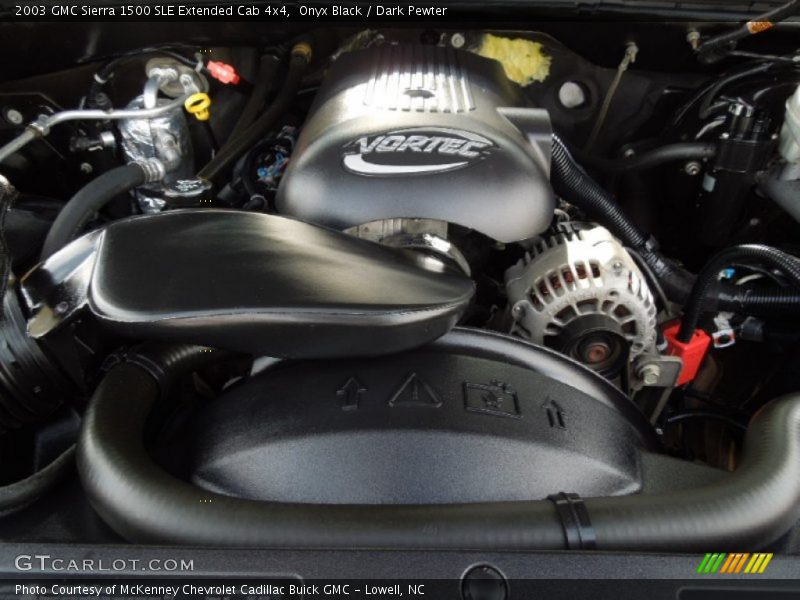 Onyx Black / Dark Pewter 2003 GMC Sierra 1500 SLE Extended Cab 4x4