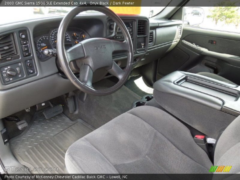 Onyx Black / Dark Pewter 2003 GMC Sierra 1500 SLE Extended Cab 4x4