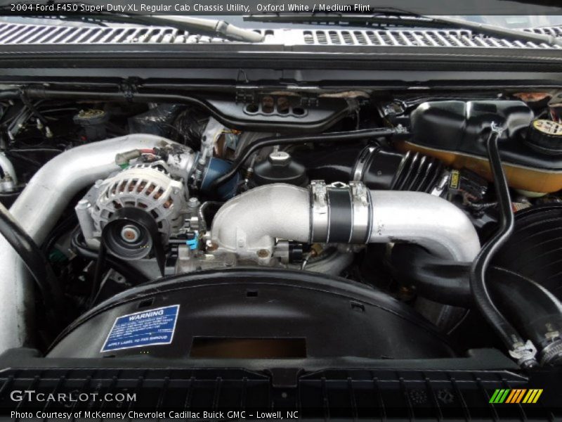 Oxford White / Medium Flint 2004 Ford F450 Super Duty XL Regular Cab Chassis Utility