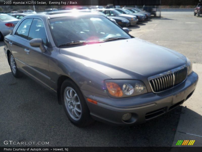 Evening Fog / Black 2003 Hyundai XG350 Sedan