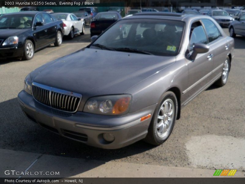 Evening Fog / Black 2003 Hyundai XG350 Sedan