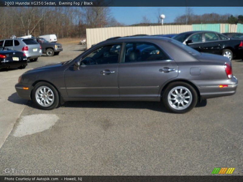 Evening Fog / Black 2003 Hyundai XG350 Sedan