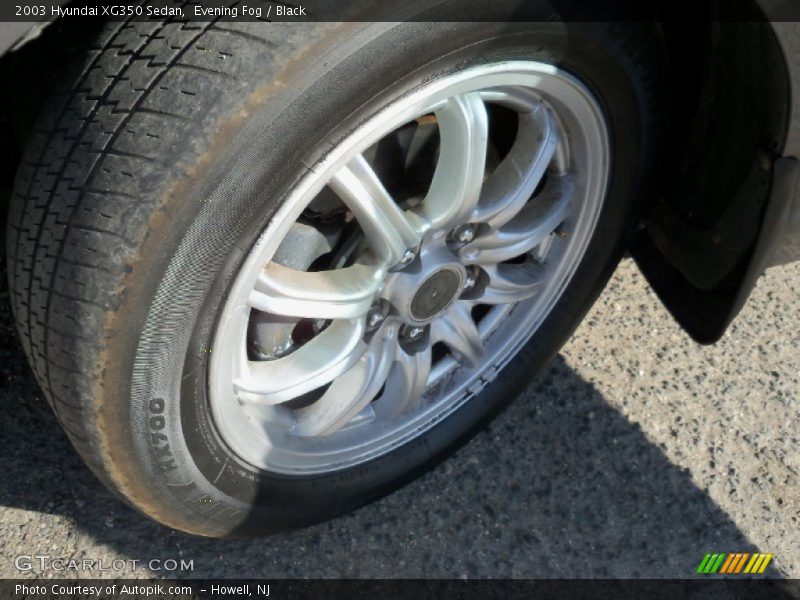Evening Fog / Black 2003 Hyundai XG350 Sedan