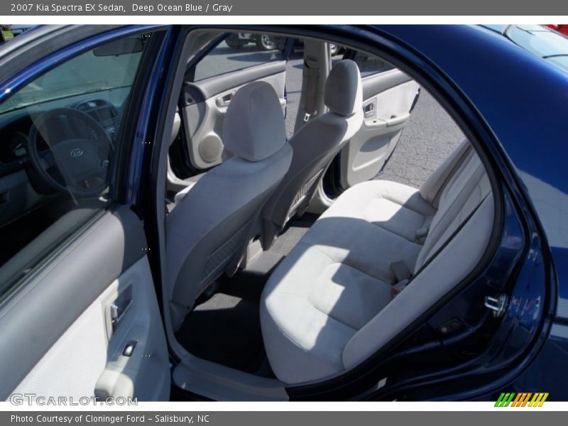 Deep Ocean Blue / Gray 2007 Kia Spectra EX Sedan