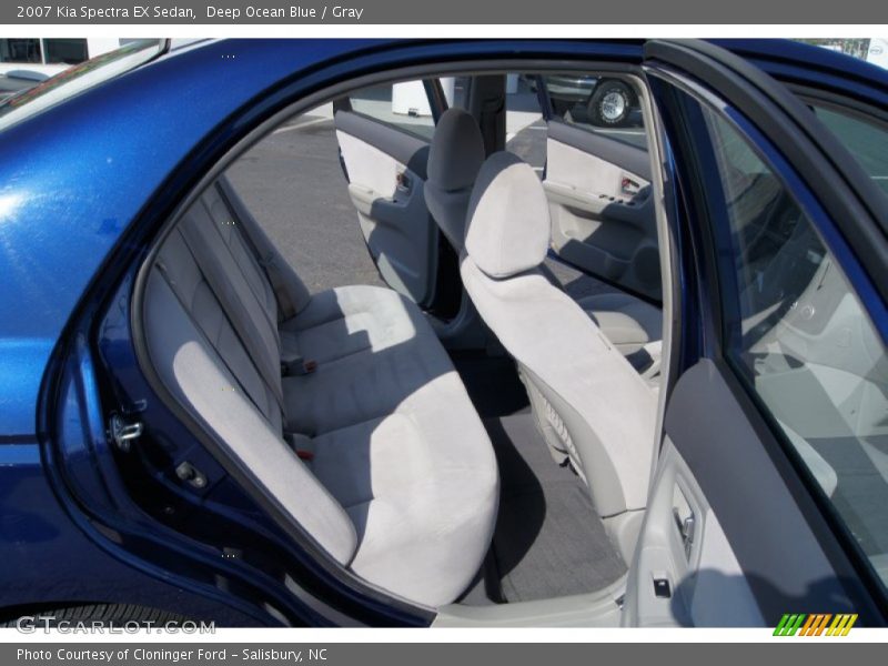Deep Ocean Blue / Gray 2007 Kia Spectra EX Sedan