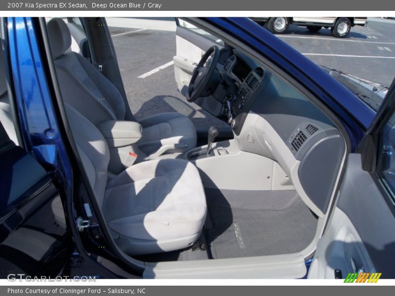 Deep Ocean Blue / Gray 2007 Kia Spectra EX Sedan