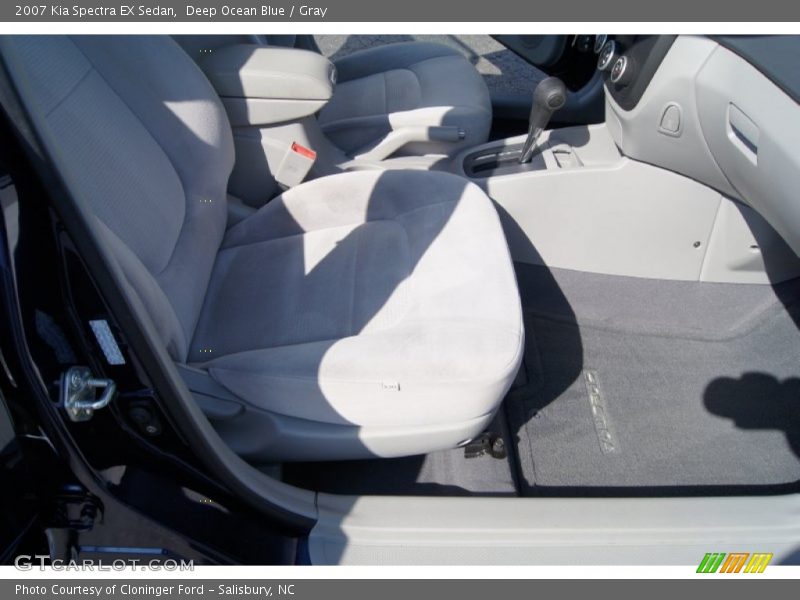 Deep Ocean Blue / Gray 2007 Kia Spectra EX Sedan