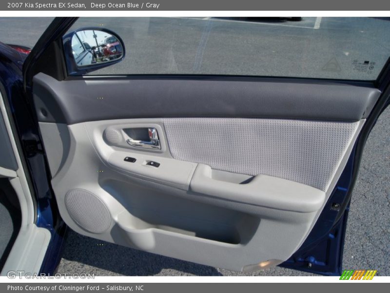 Deep Ocean Blue / Gray 2007 Kia Spectra EX Sedan