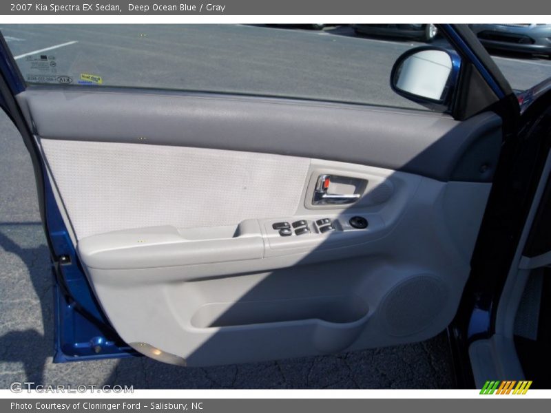 Deep Ocean Blue / Gray 2007 Kia Spectra EX Sedan