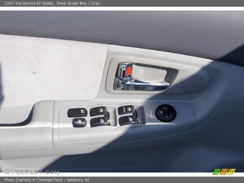 Deep Ocean Blue / Gray 2007 Kia Spectra EX Sedan