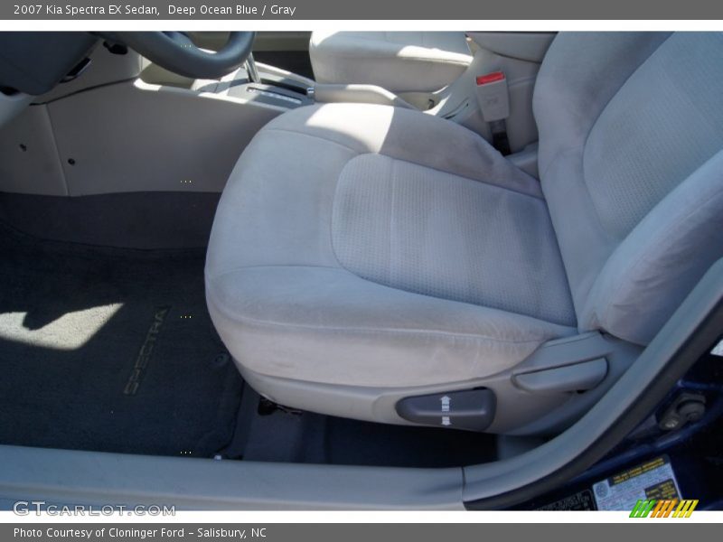 Deep Ocean Blue / Gray 2007 Kia Spectra EX Sedan