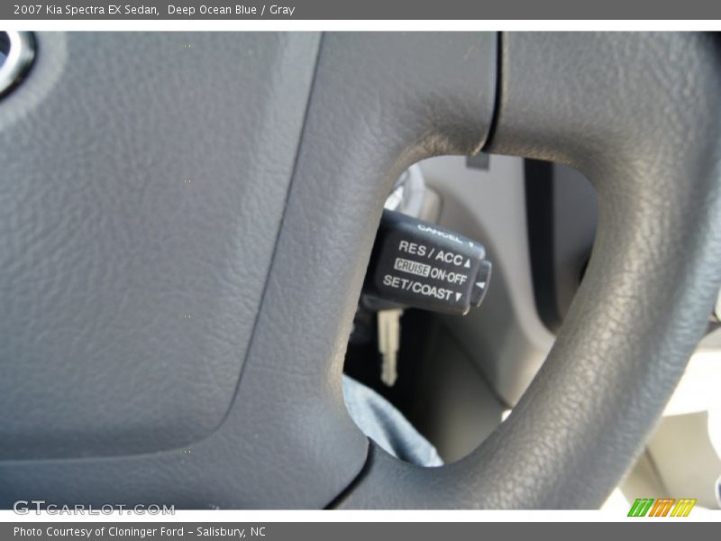 Deep Ocean Blue / Gray 2007 Kia Spectra EX Sedan