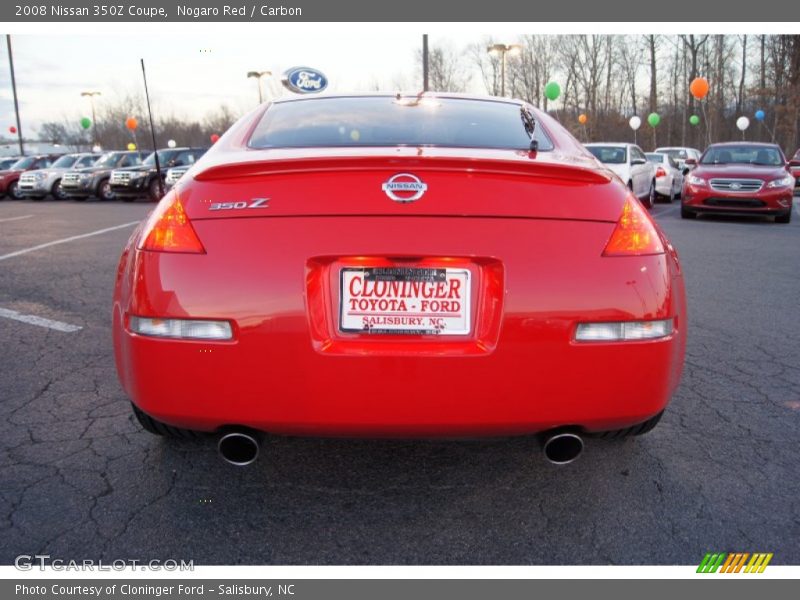 Nogaro Red / Carbon 2008 Nissan 350Z Coupe