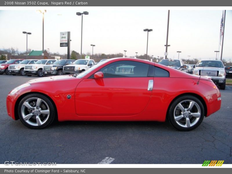 Nogaro Red / Carbon 2008 Nissan 350Z Coupe