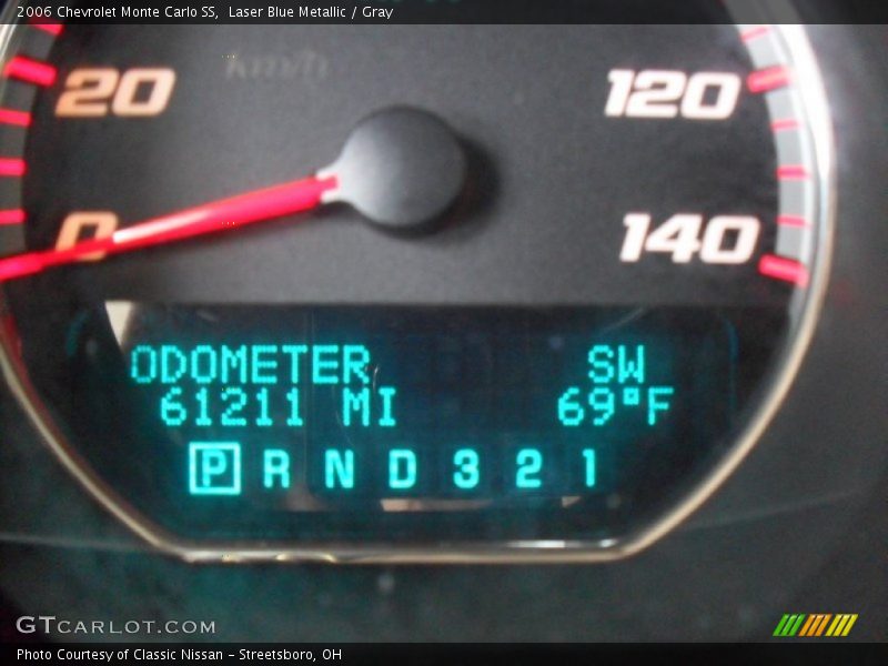 Laser Blue Metallic / Gray 2006 Chevrolet Monte Carlo SS
