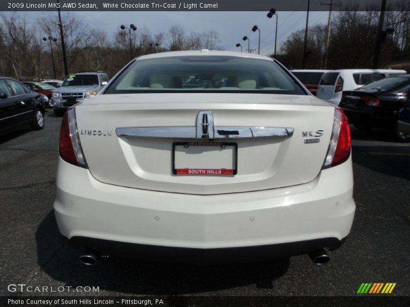 White Chocolate Tri-Coat / Light Camel 2009 Lincoln MKS AWD Sedan
