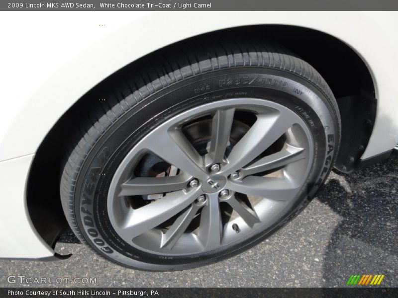 White Chocolate Tri-Coat / Light Camel 2009 Lincoln MKS AWD Sedan