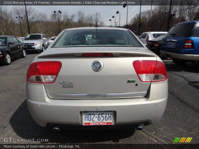 Smokestone Metallic / Dark Charcoal/Medium Light Stone 2010 Mercury Milan V6 Premier