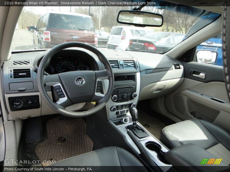 Smokestone Metallic / Dark Charcoal/Medium Light Stone 2010 Mercury Milan V6 Premier