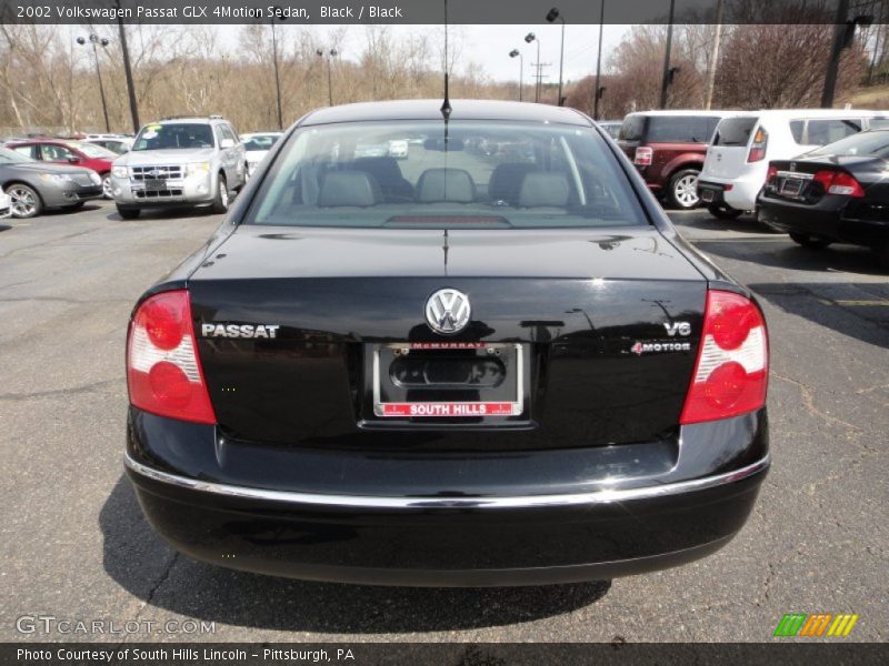 Black / Black 2002 Volkswagen Passat GLX 4Motion Sedan