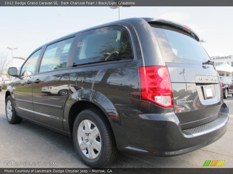 Dark Charcoal Pearl / Black/Light Graystone 2012 Dodge Grand Caravan SE