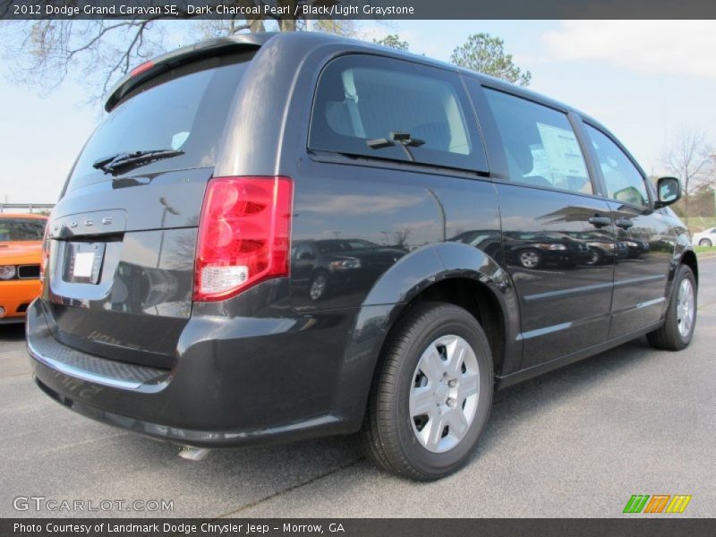 Dark Charcoal Pearl / Black/Light Graystone 2012 Dodge Grand Caravan SE