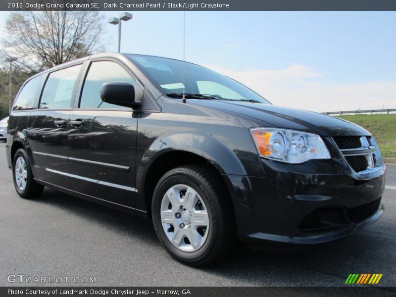 Dark Charcoal Pearl / Black/Light Graystone 2012 Dodge Grand Caravan SE