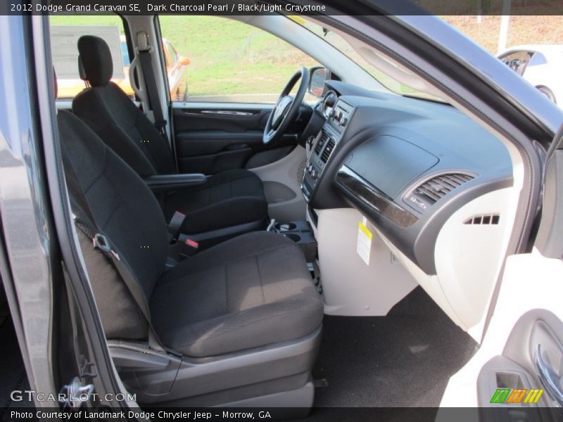 Dark Charcoal Pearl / Black/Light Graystone 2012 Dodge Grand Caravan SE