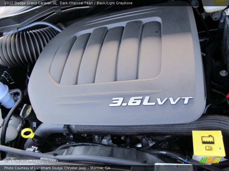 Dark Charcoal Pearl / Black/Light Graystone 2012 Dodge Grand Caravan SE