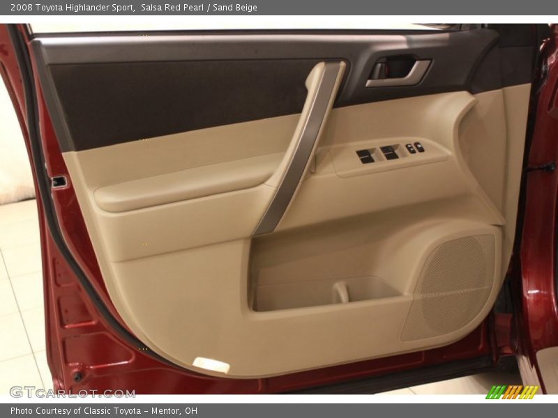 Salsa Red Pearl / Sand Beige 2008 Toyota Highlander Sport