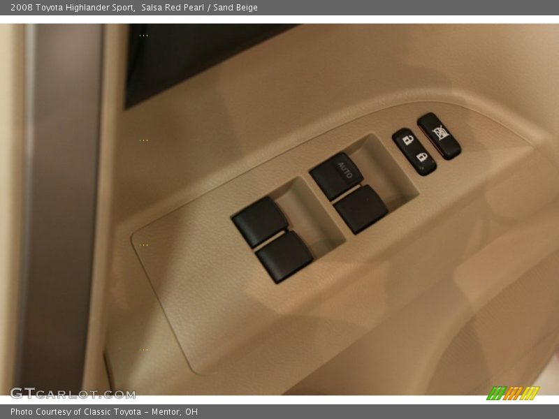 Salsa Red Pearl / Sand Beige 2008 Toyota Highlander Sport