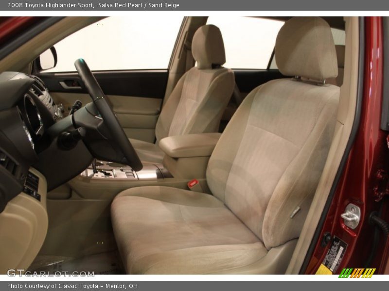Salsa Red Pearl / Sand Beige 2008 Toyota Highlander Sport