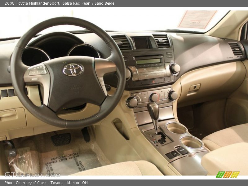 Salsa Red Pearl / Sand Beige 2008 Toyota Highlander Sport