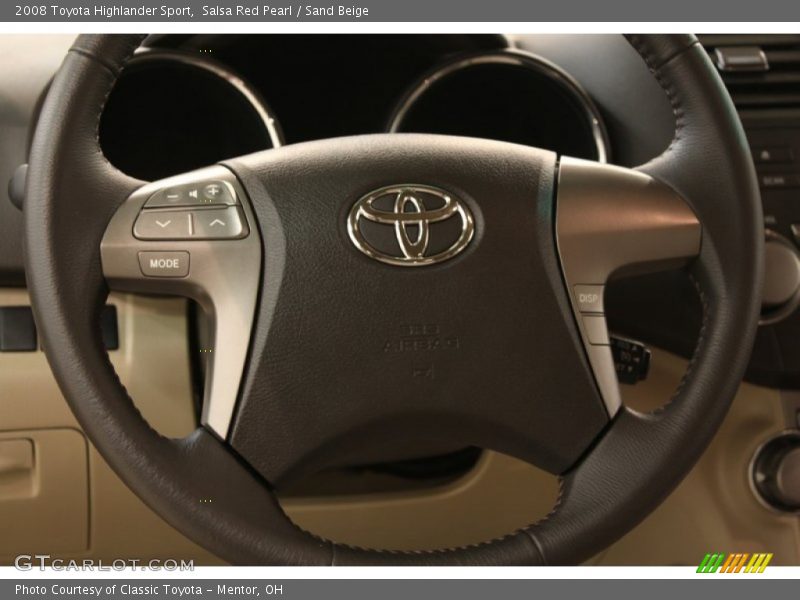 Salsa Red Pearl / Sand Beige 2008 Toyota Highlander Sport