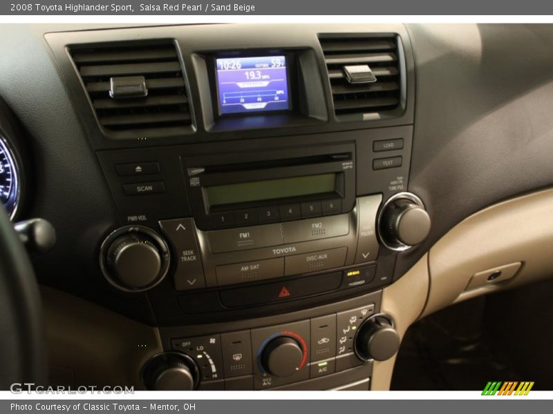 Salsa Red Pearl / Sand Beige 2008 Toyota Highlander Sport