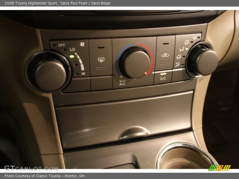 Salsa Red Pearl / Sand Beige 2008 Toyota Highlander Sport