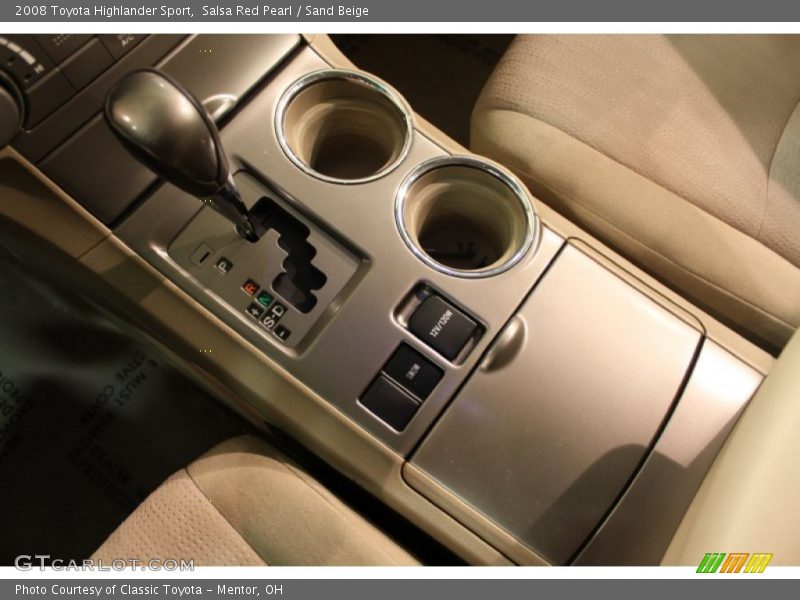 Salsa Red Pearl / Sand Beige 2008 Toyota Highlander Sport
