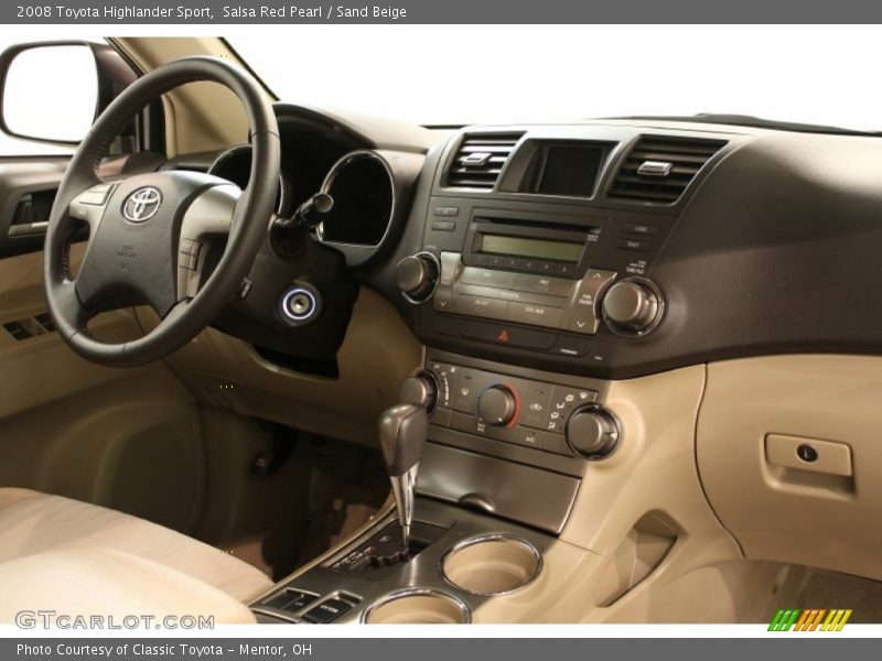 Salsa Red Pearl / Sand Beige 2008 Toyota Highlander Sport