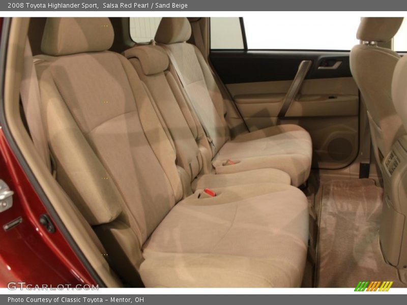 Salsa Red Pearl / Sand Beige 2008 Toyota Highlander Sport